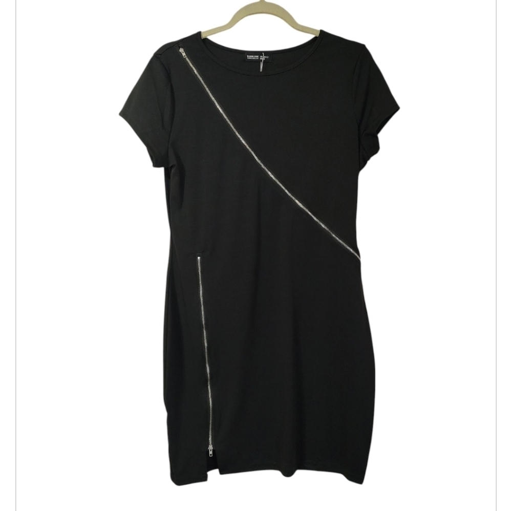 Bloom Chic Black Zipper Dress Size 12